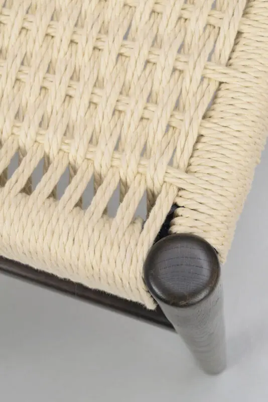 Rowico Harlan ruokailutuoli ruskea/ punottu istuin - Image 5