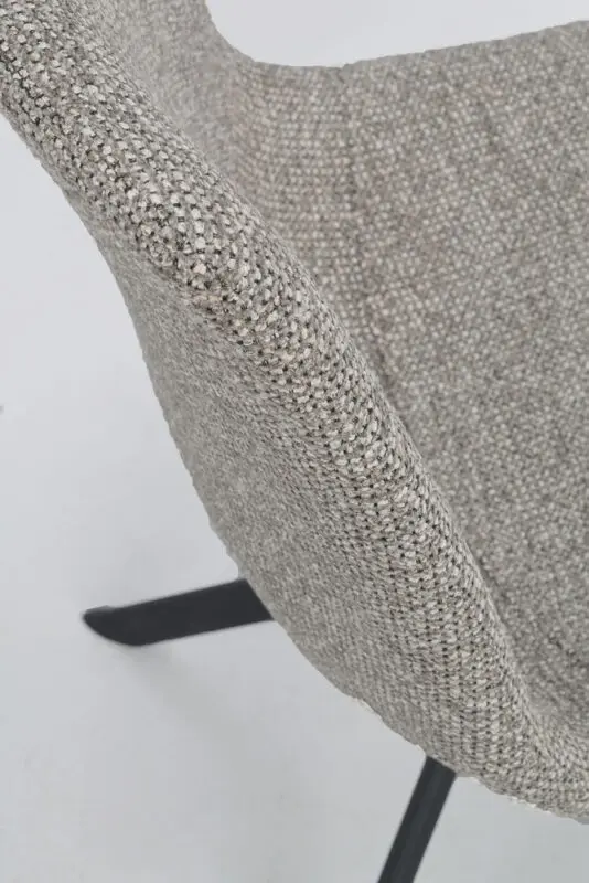 Rowico Dunmore ruokatuoli pyörivä, tummabeige - Image 7