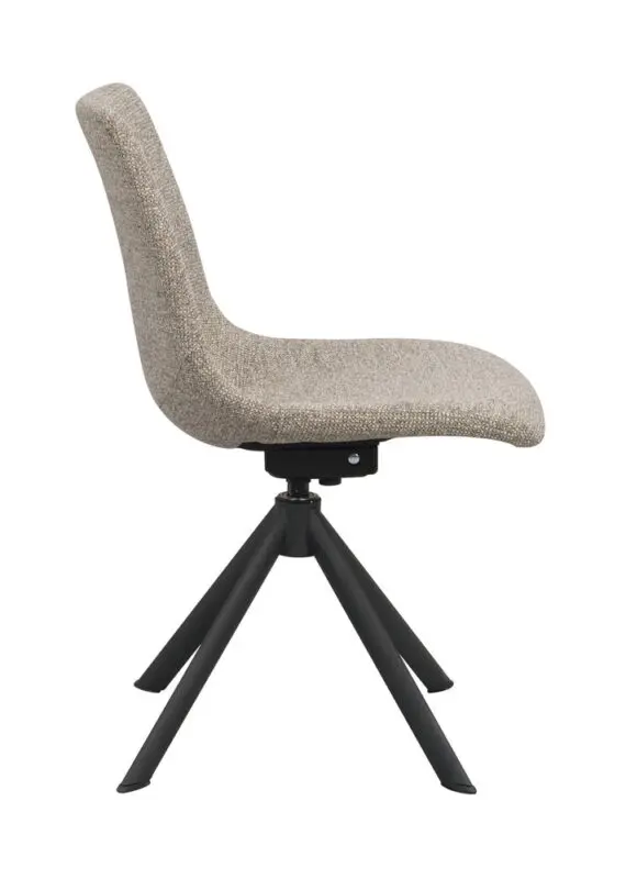 Rowico Dunmore ruokatuoli pyörivä, tummabeige - Image 5