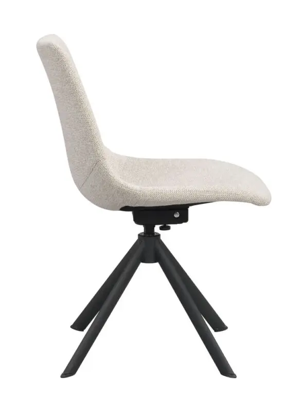 Rowico Dunmore ruokatuoli pyörivä, vaaleabeige - Image 5