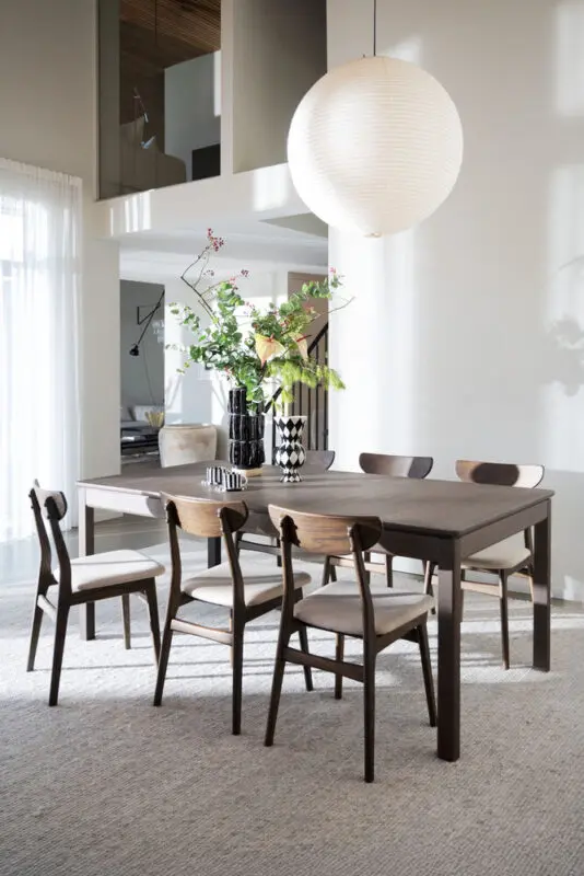 Rowico Gardner ruokapöytä 95x200cm, ruskea - Image 4