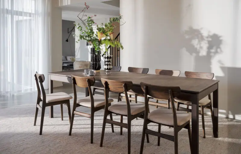 Rowico Gardner ruokapöytä 95x200cm, ruskea - Image 5