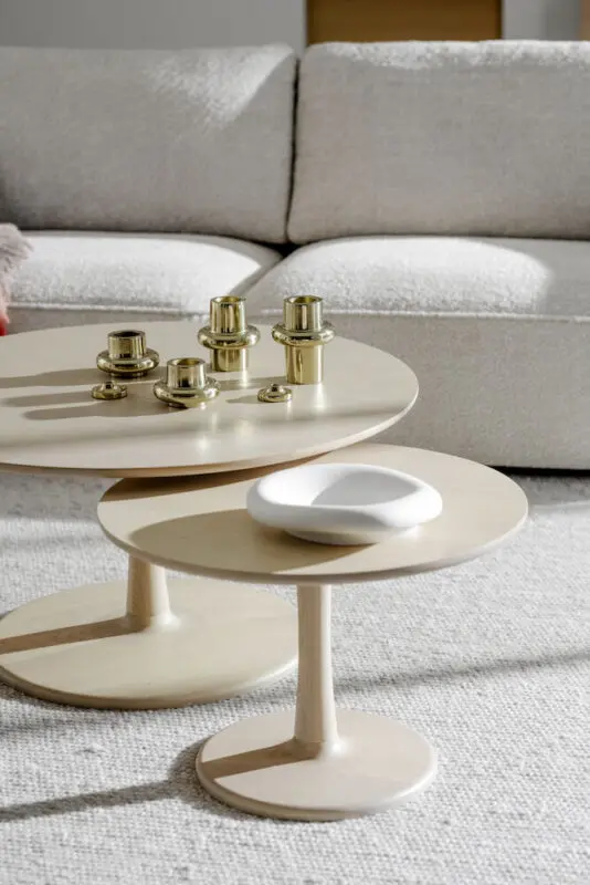 Rowico Hobart sohvapöytä Ø90cm, valkopestytammi - Image 5