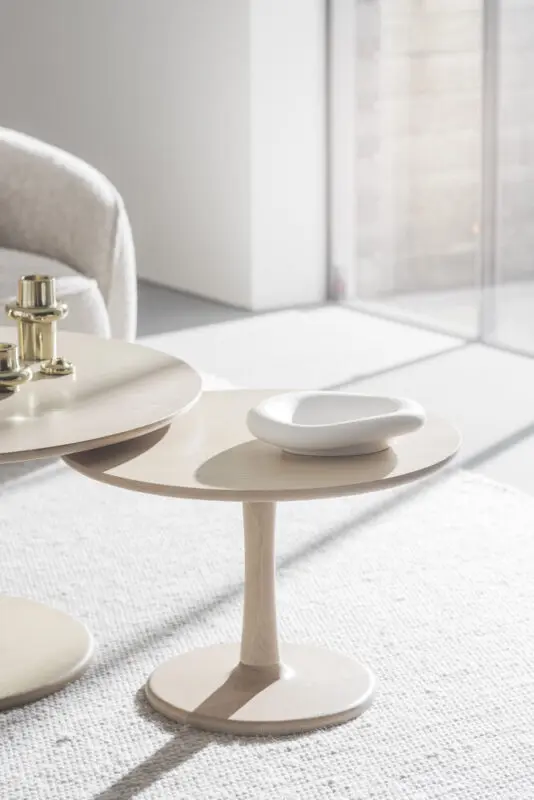 Rowico Hobart sohvapöytä Ø60cm, valkopestytammi - Image 4