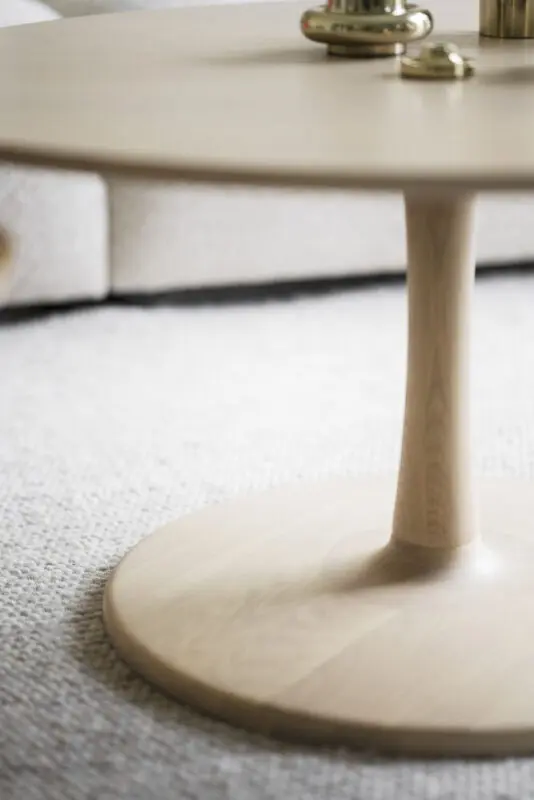 Rowico Hobart sohvapöytä Ø90cm, valkopestytammi - Image 2