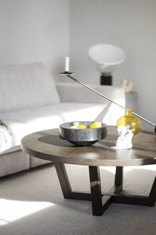 Rowico Boxford sohvapöytä pyöreä 110cm, ruskea - Image 4