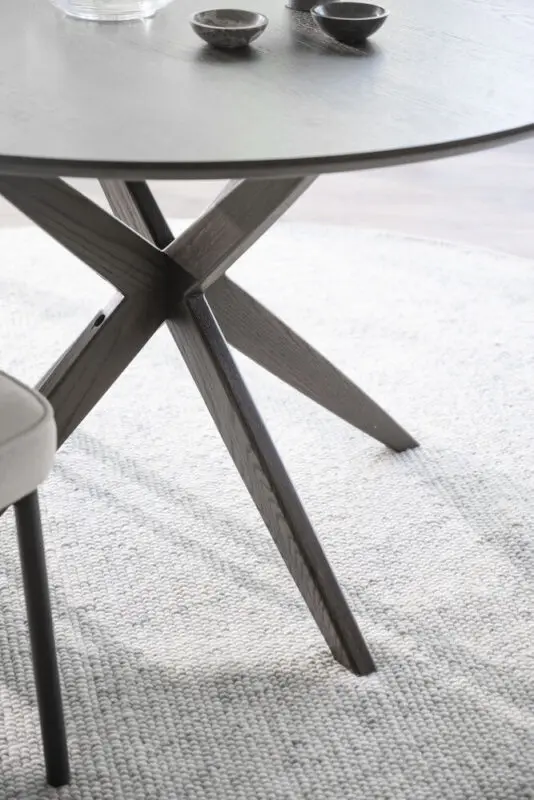 Rowico Calverton ruokapöytä Ø120cm, ruskea - Image 4