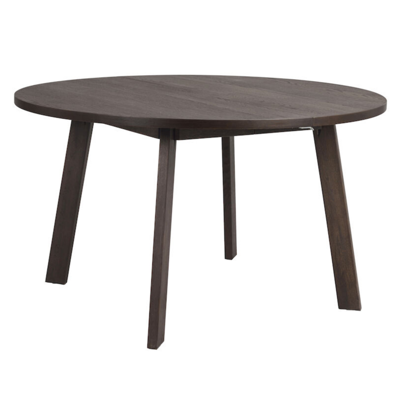 Rowico Glenside jatkettava pyöreä pöytä Ø130cm, ruskea