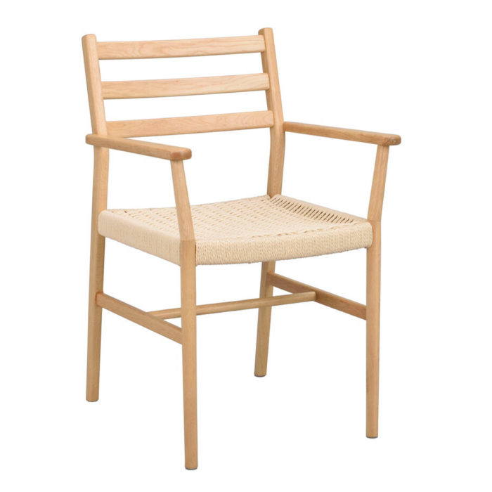 Rowico Harlan käsinojatuoli tammi/ punottu istuin