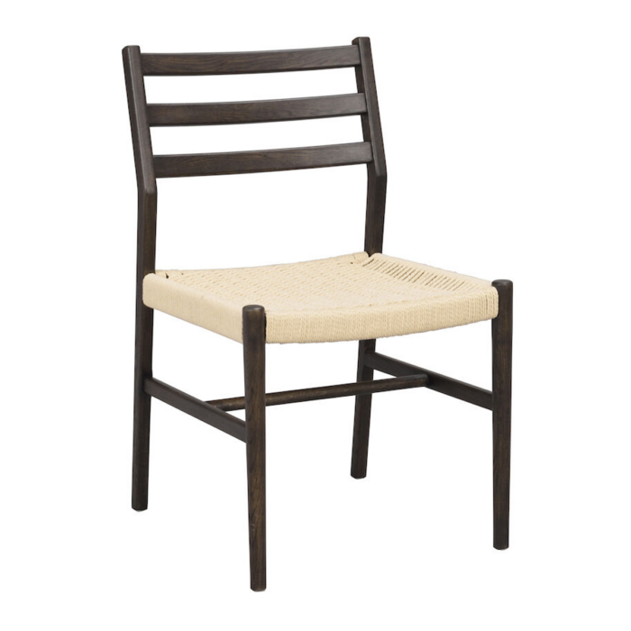 Rowico Harlan ruokailutuoli ruskea/ punottu istuin