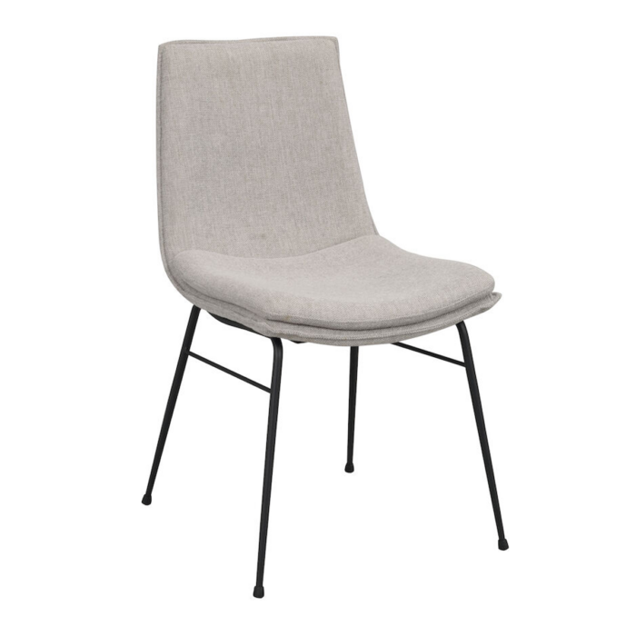 Rowico Lowell ruokailutuoli, harmaa kangas