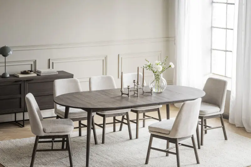 Rowico Amesbury ruokailutuoli beige/ruskea - Image 3