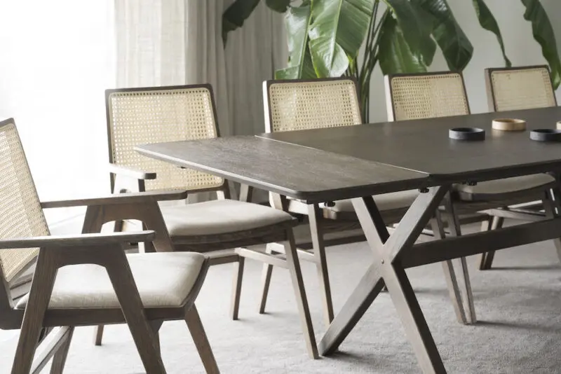 Rowico Calverton ruokapöydän jatkopala, ruskea - Image 3