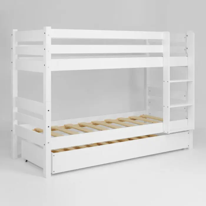 Nukkumatti kerrossänky kuultovalkoinen 80x200 cm