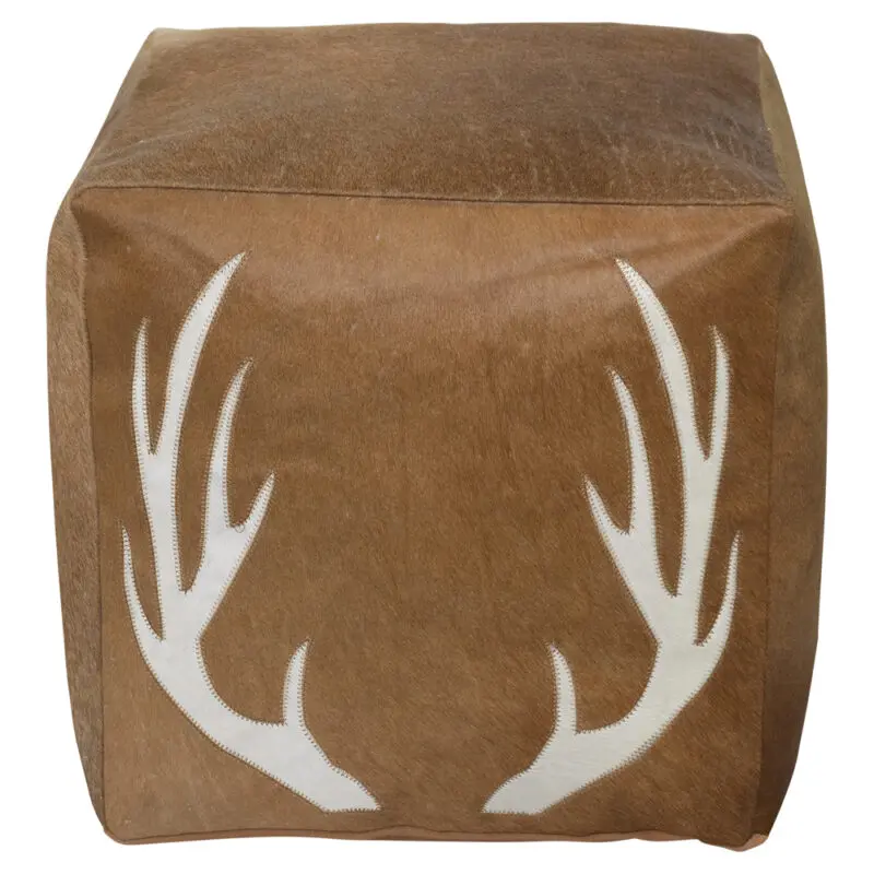 Rahi sarvet kuutio lehmännahka ruskea - Image 6