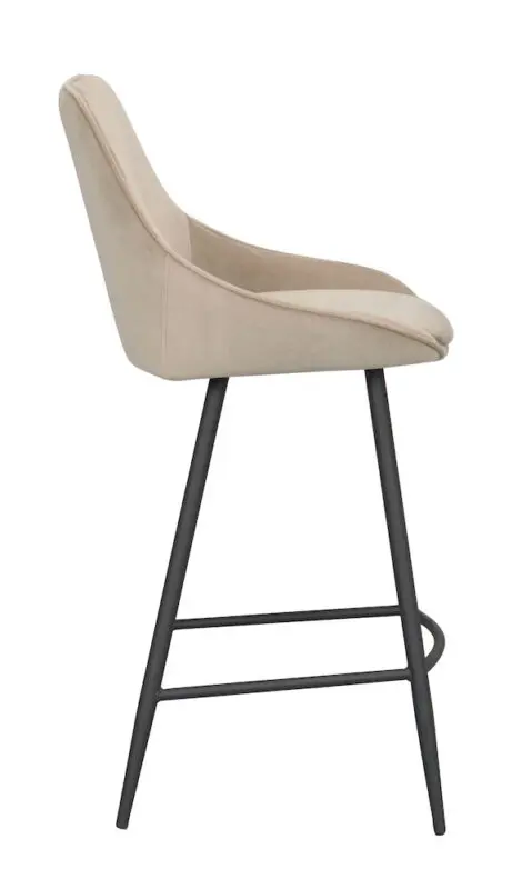 Rowico Sierra baarituoli, beige sametti - Image 6