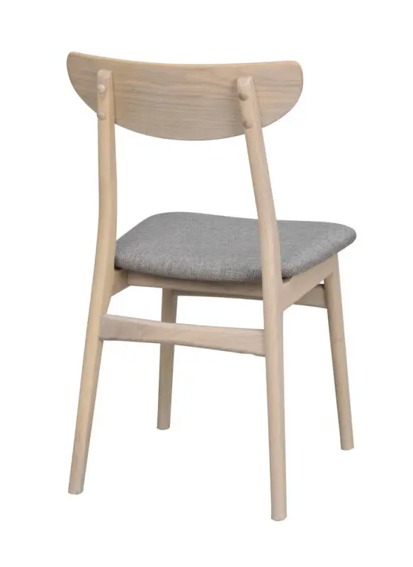 Rowico Rodham ruokailutuoli, valkopestytammi / vaaleanharmaa - Image 3