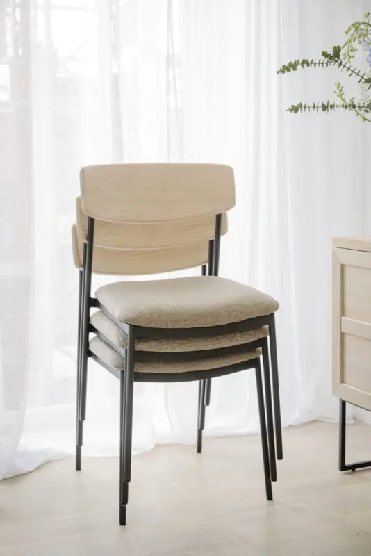 Rowico Maymont ruokailutuoli, valkopestytammi - Image 4