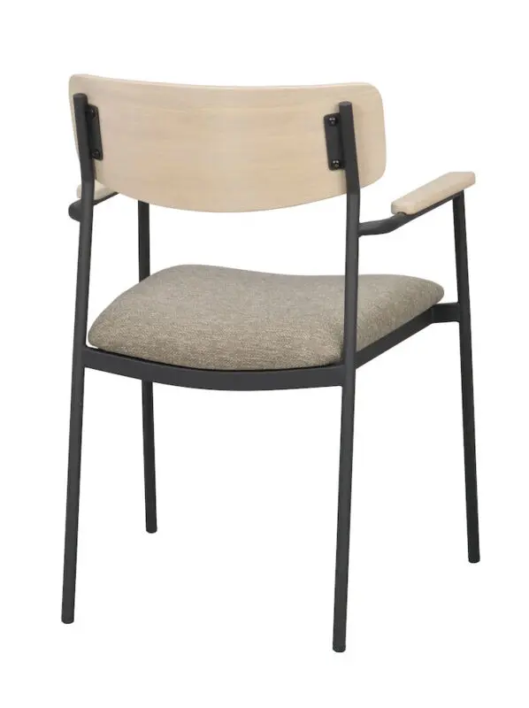 Rowico Maymont ruokailutuoli käsinojilla, valkopestytammi - Image 4