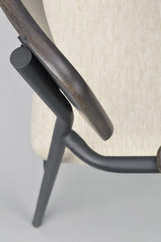 Rowico Maymont ruokailutuoli käsinojilla, ruskea - Image 4