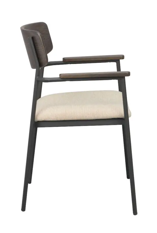 Rowico Maymont ruokailutuoli käsinojilla, ruskea - Image 6