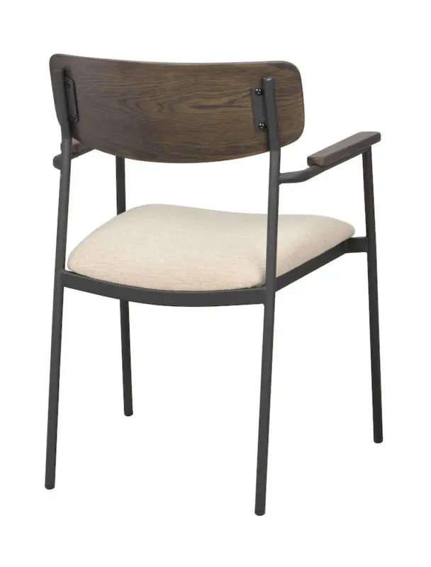 Rowico Maymont ruokailutuoli käsinojilla, ruskea - Image 5