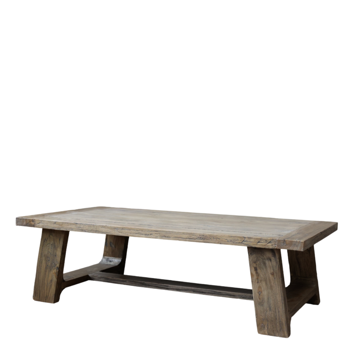 Sohvapöytä kierrätetty puu 40x130x68cm nature