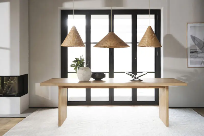 Rowico Emmett ruokapöytä 95x240cm, tammi - Image 4