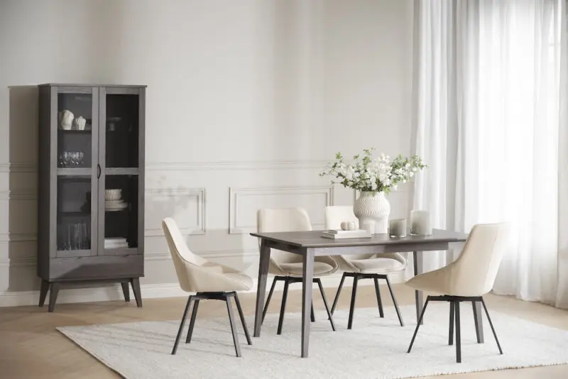 Rowico Filippa vitriinikaappi korkea, ruskea - Image 5