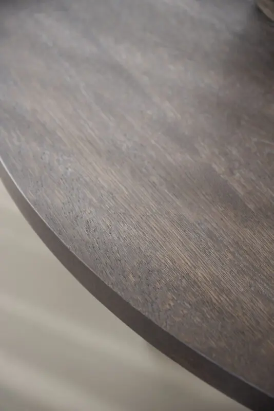 Rowico Maddock ruokapöytä Ø135cm ruskea - Image 5