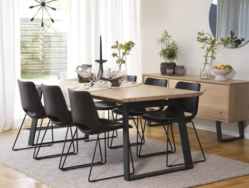 Rowico Melville lankkupöytä 95x210cm, valkopesty tammi - Image 3