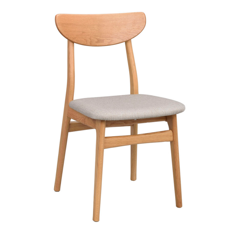 Rowico Rodham ruokailutuoli, tammi/ harmaabeige