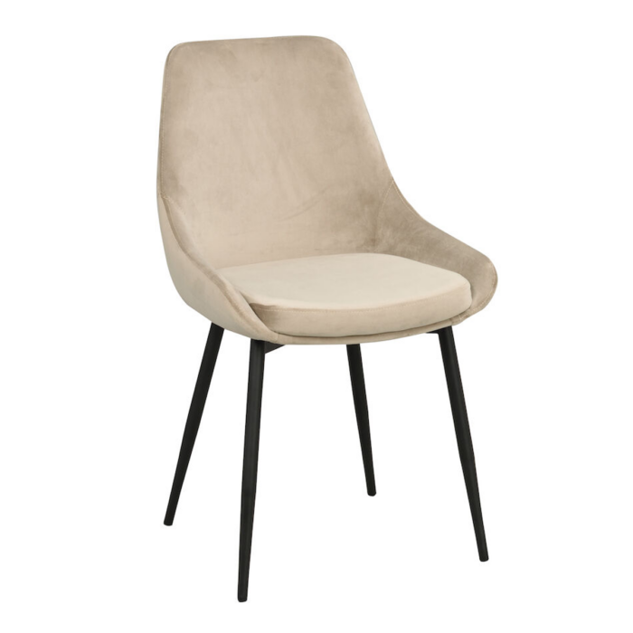 Rowico Sierra ruokailutuoli, beige sametti