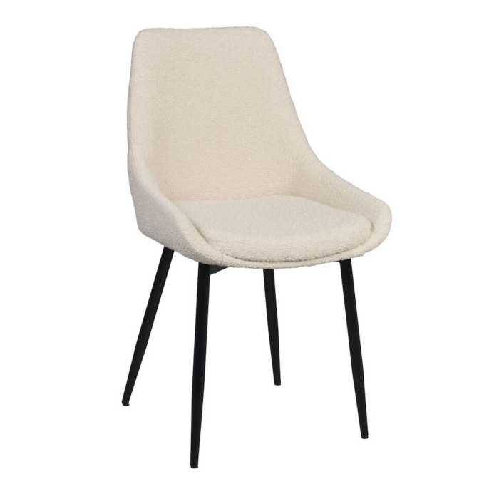 Rowico Sierra ruokailutuoli, beige bouclé