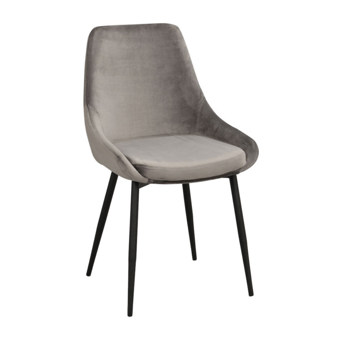 Rowico Sierra ruokailutuoli, harmaa sametti