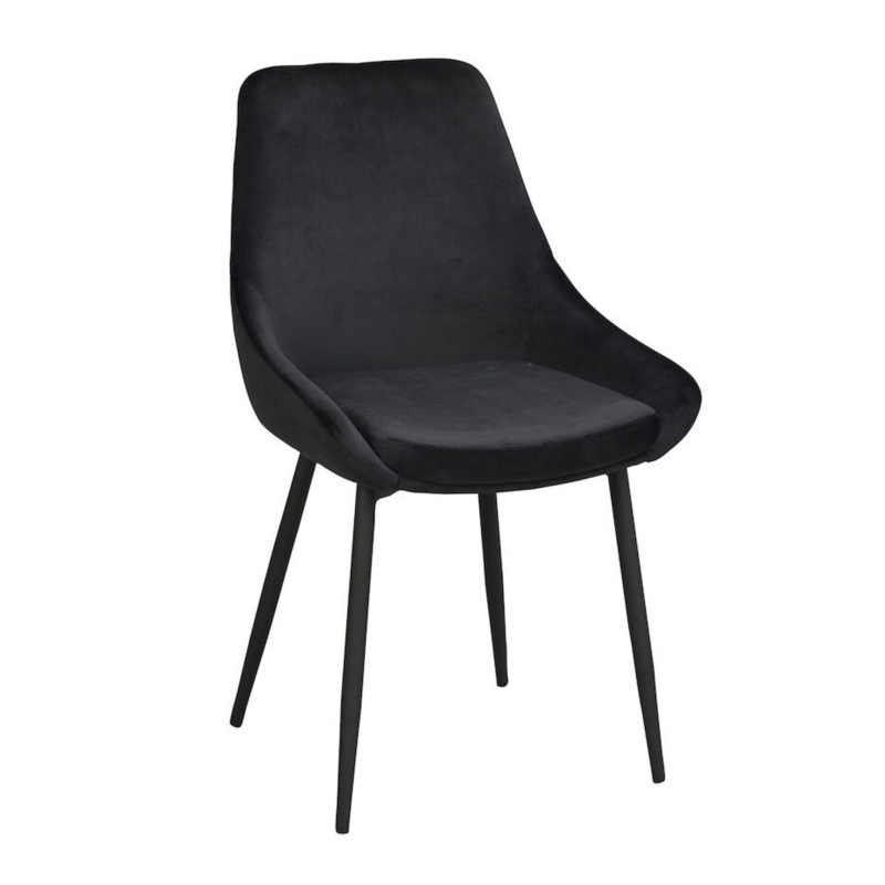 Rowico Sierra ruokailutuoli, musta sametti