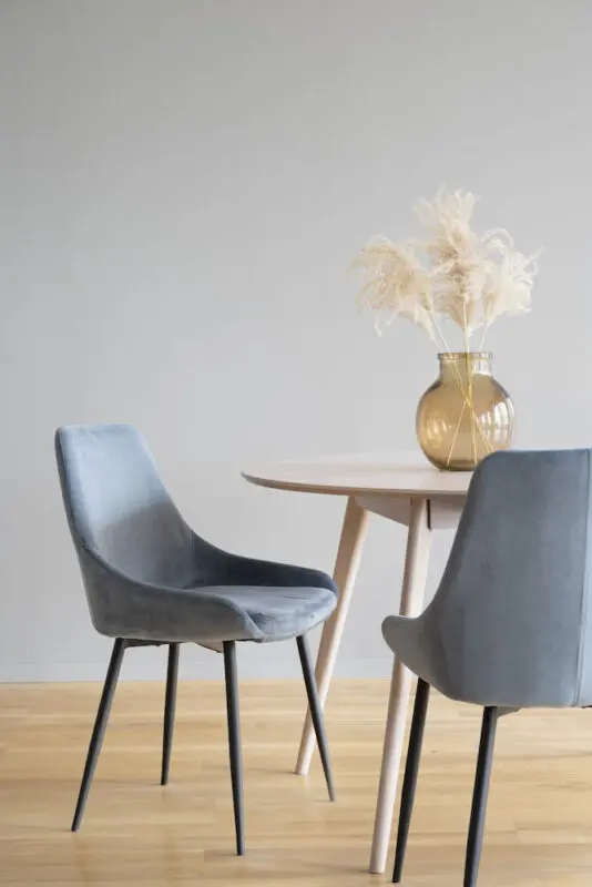 Rowico Sierra ruokailutuoli, sininen sametti - Image 7