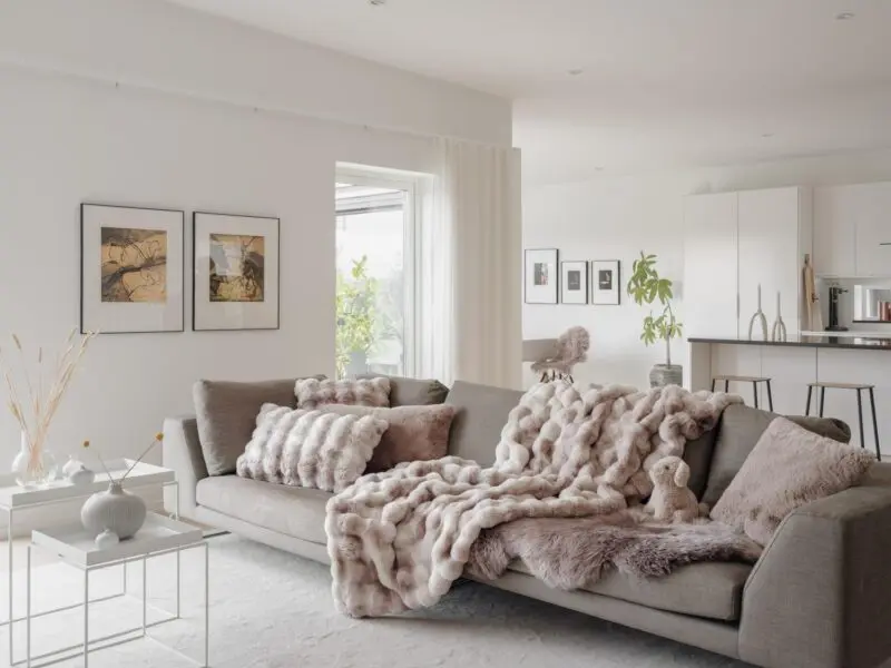 Skinnwille Sisustustyynyn päällinen Misty Sand 50x90 cm - Image 2