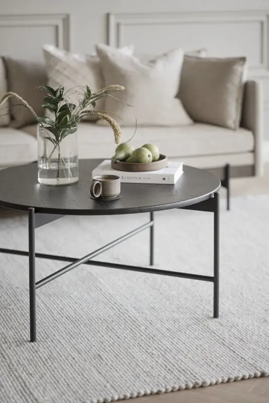 Rowico Skye pyöreä sohvapöytä, musta - Image 2