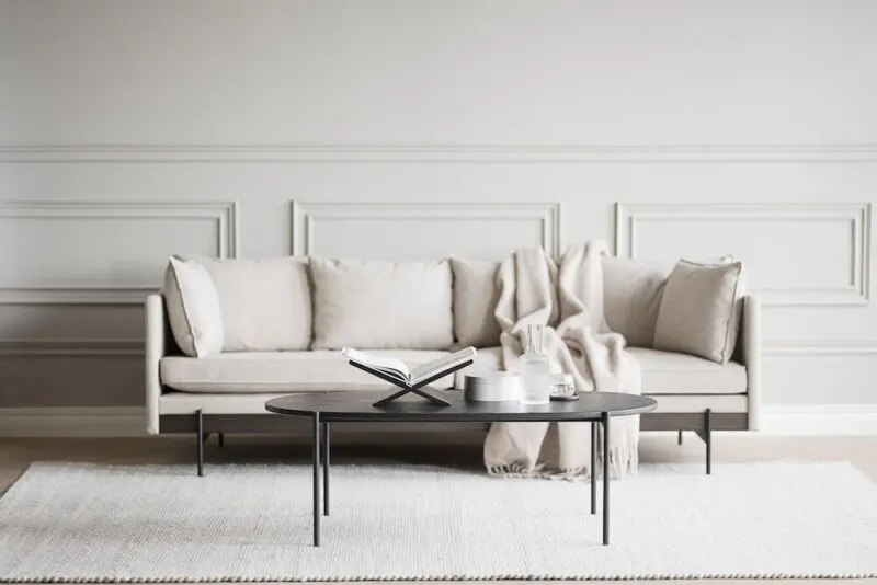 Rowico Skye ovaali sohvapöytä 80x40cm, musta - Image 3