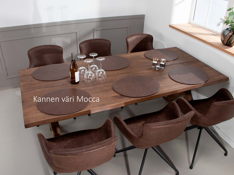 Curve lankkupöytä (tammi) 95x160cm, useita värejä ja jalkoja - Image 6