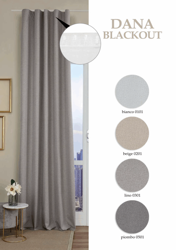 Dana pimennysverho 145x290 cm väri valkoinen - Image 3