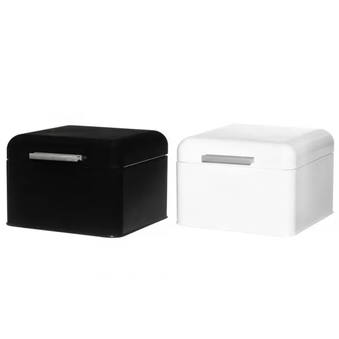 Maku leipälaatikko metalli valkoinen 20x20x14cm