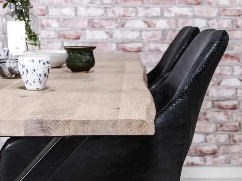 Curve lankkupöytä (tammi) 95x160cm, useita värejä ja jalkoja - Image 2