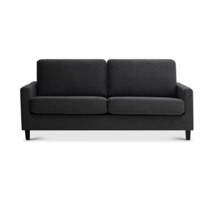 Oliver 2-istuttava sohva, tummaharmaa