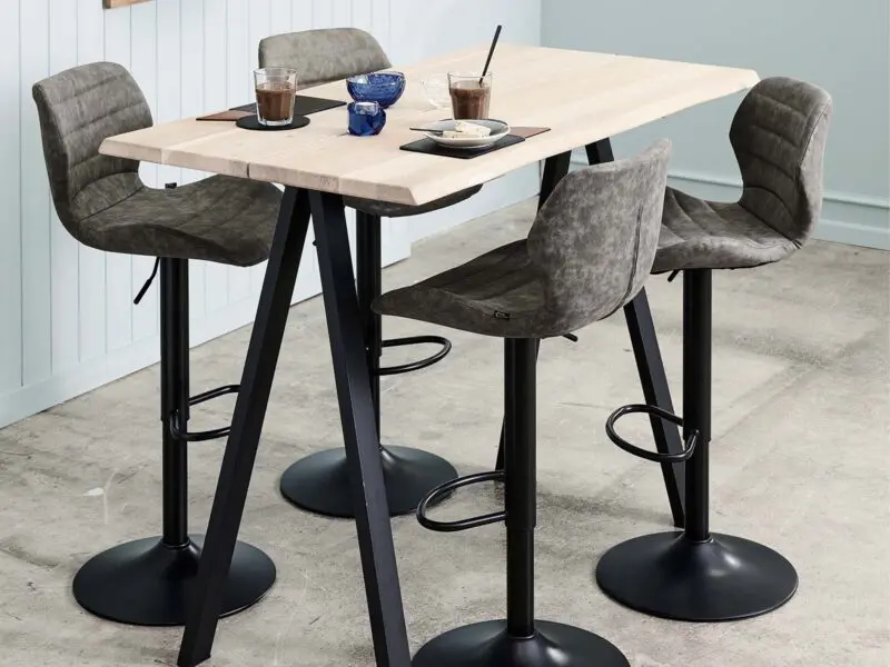 Bola baarituoli kaasujousella, harmaa - Image 7