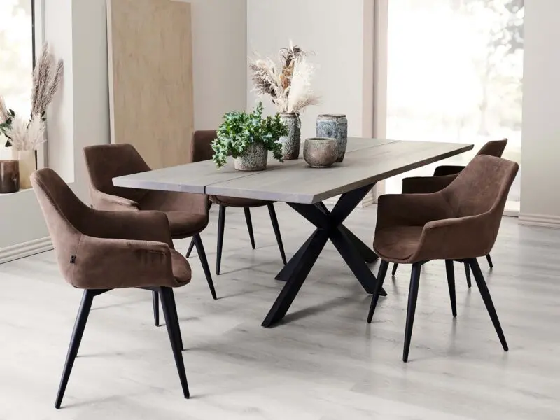 Signe ruokapöydän tuoli, ruskea - Image 5