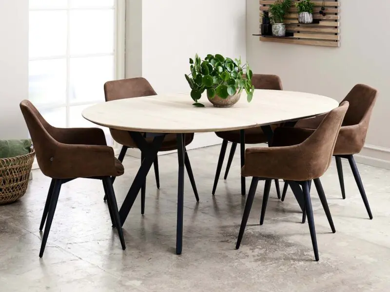 Signe ruokapöydän tuoli, ruskea - Image 6