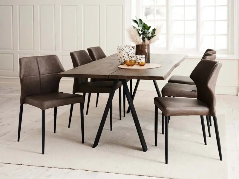 Runa ruokapöydän tuoli, ruskea - Image 5