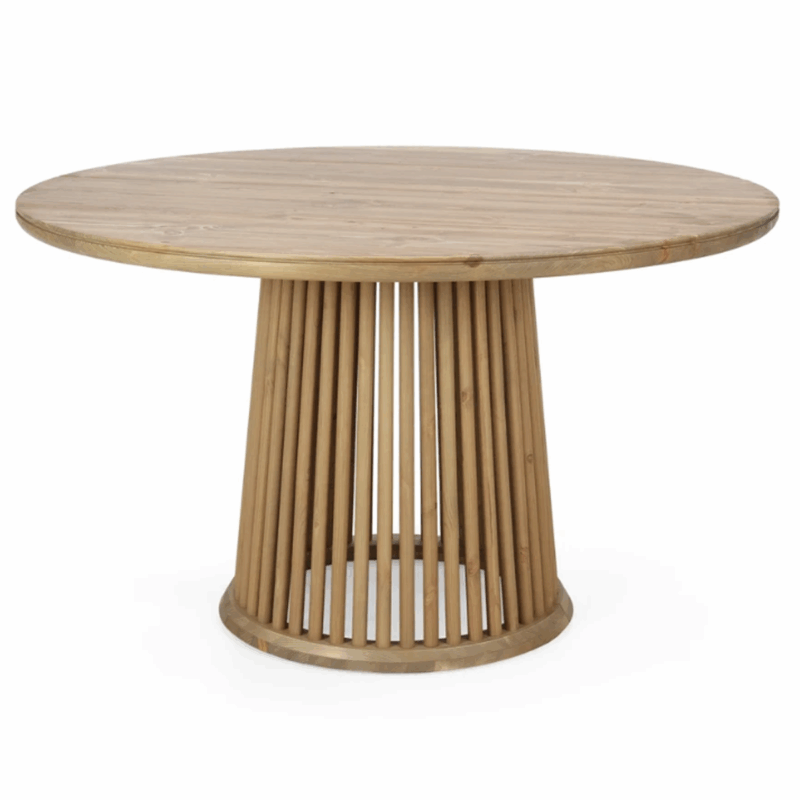 Elina pyöreä ruokapöytä 130cm, antiikinruskea